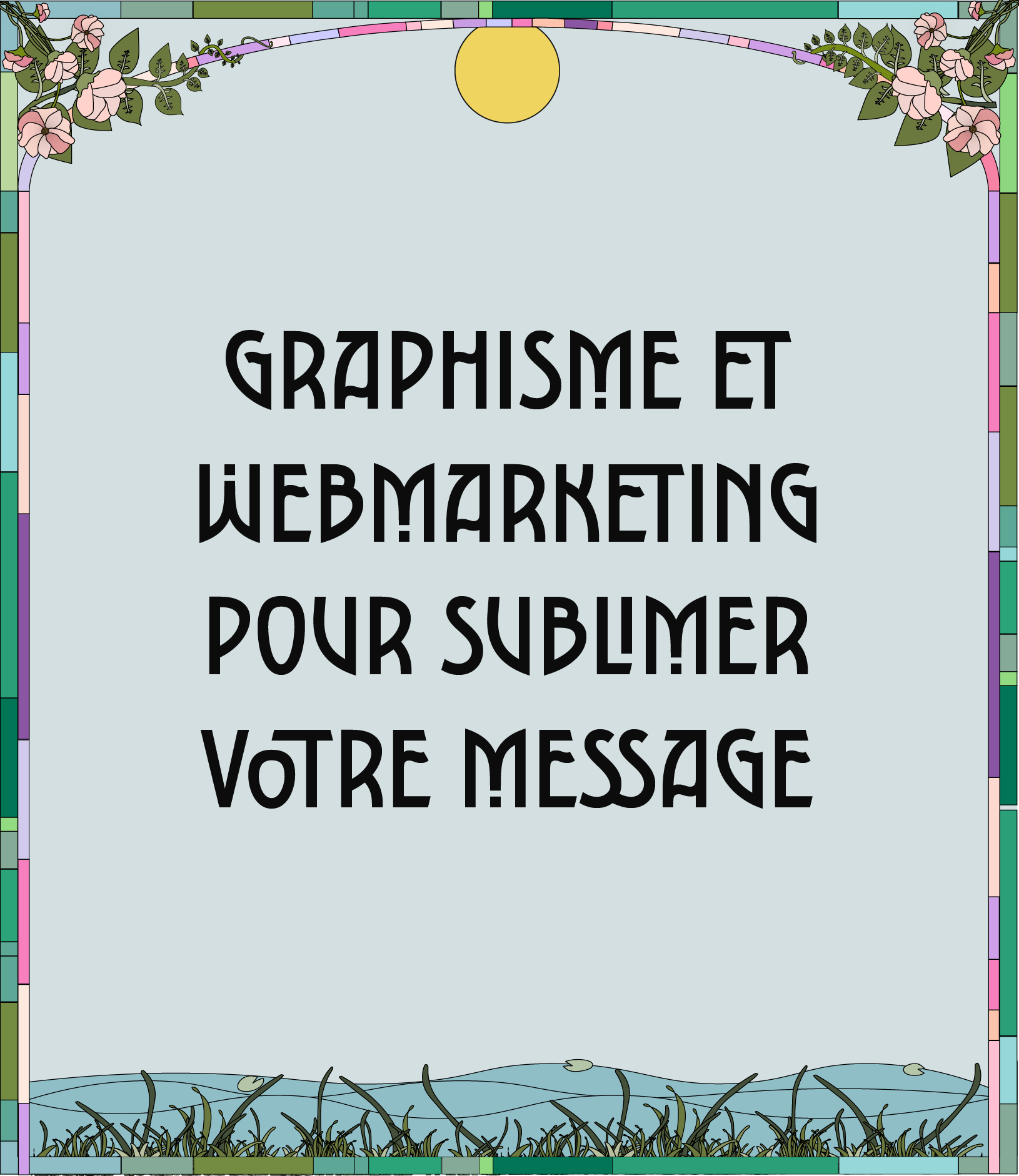 illustration slogan et message du but de Kimika Majika studio